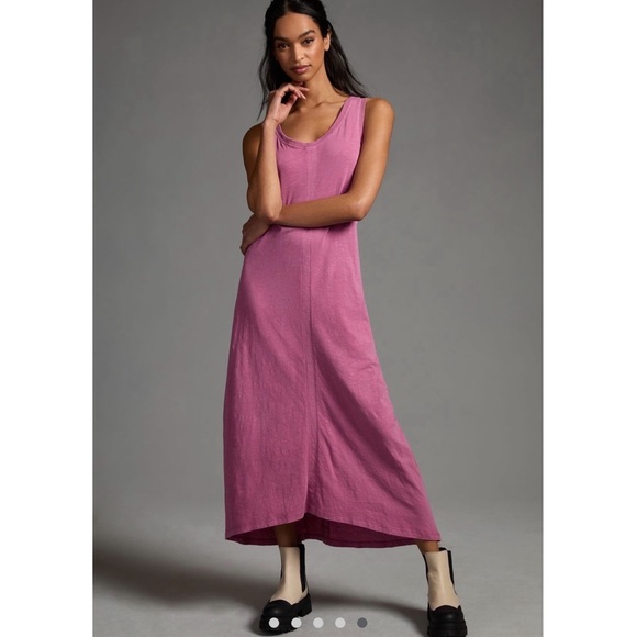 Daily Practice by Anthropologie Lounge Midi Dress oversized XXS cotton Anthro - Picture 1 of 11